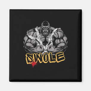 Gorilla-Modus Starkes Bodybuilding-Workout Muskel- Magnet