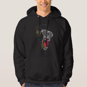 Gorilla Monkey Ape Kopfhörer Hoodie