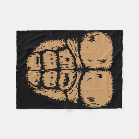 Gorilla Monkey Bly Brust Kostüm Diy Halloween Fleecedecke (Vorderseite (Horizontal))