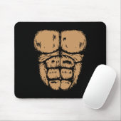 Gorilla Monkey Bly Brust Kostüm Diy Halloween Mousepad (Mit Mouse)