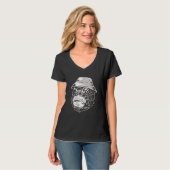 Gorilla Monkey Fisherman Monkey Gorilla T-Shirt (Vorderseite Vollansicht)
