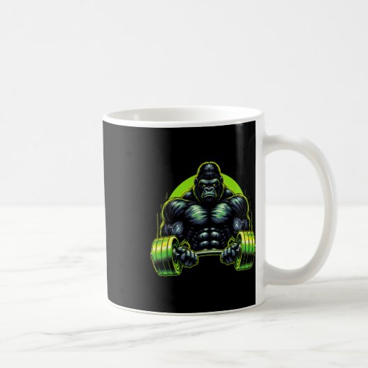 Gorilla Monkey Gym Wear Bodybuilding Workout Motiv Kaffeetasse (Rechts)
