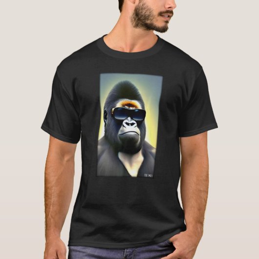 Gorilla Monkey Sonnenbrille Tierpark Zoo for T-Shirt (Vorderseite)