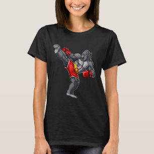 Gorilla Muay Thai Boxen Karate Kickboxen Martial T-Shirt