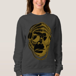 Gorilla Music - Cooles Musikdesign Sweatshirt