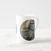Gorilla Mutter und Sohn Porzellantasse (Vorderseite Rechts)