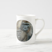 Gorilla Mutter und Sohn Porzellantasse (Rechts)