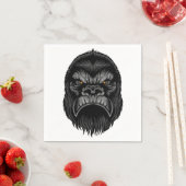 Gorilla Napkins - Illustriertes Party Serviette (Beispiel)