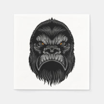 Gorilla Napkins - Illustriertes Party