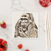 Gorilla Napkins Serviette (Beispiel)