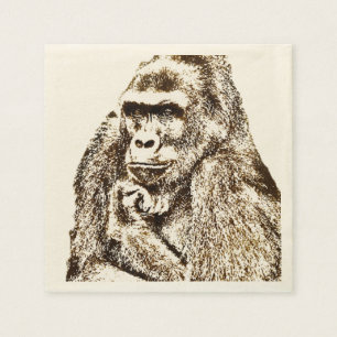 Gorilla Napkins Serviette