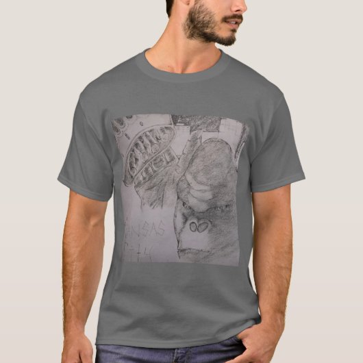 Gorilla nimmt seine Krone in eine Stadt T-Shirt (Vorderseite)