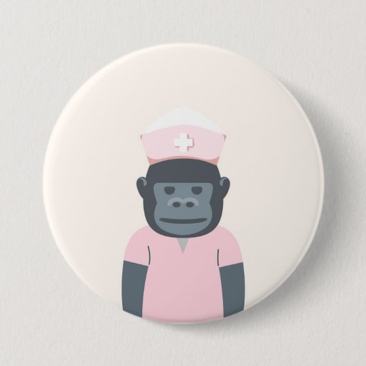 Gorilla Nurse Button (Vorderseite)