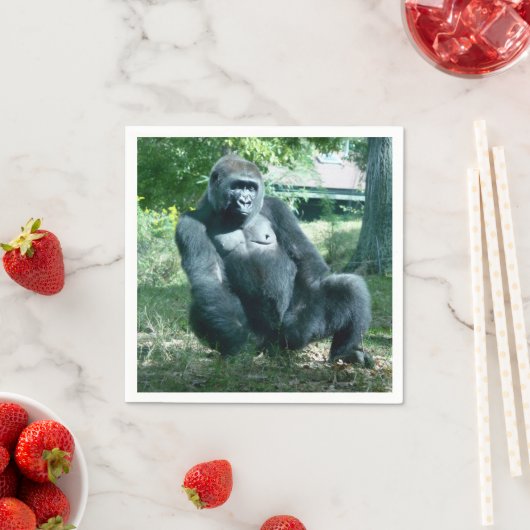 Gorilla Paper Napkins Serviette (Beispiel)