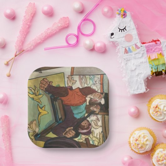 #Gorilla Paper Plate Pappteller (Party)