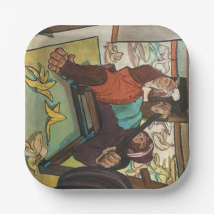 #Gorilla Paper Plate Pappteller