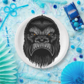 Gorilla Paper Plate Pappteller (Party)