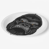 Gorilla Paper Plate Pappteller (Schrägansicht)