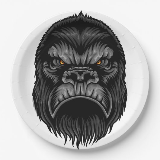 Gorilla Paper Plate Pappteller (Vorderseite)