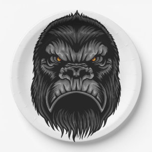 Gorilla-Papierplatte Pappteller