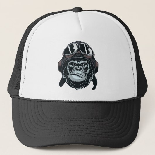 Gorilla Pilot Trucker Truckerkappe (Vorderseite)