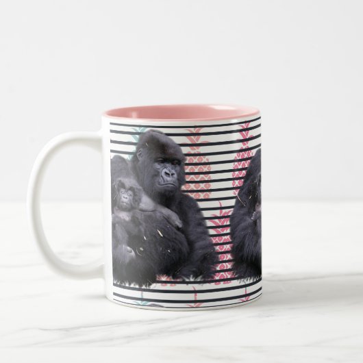 Gorilla Pineapine Pink Tasse (Links)