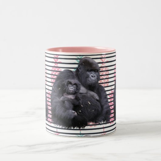 Gorilla Pineapine Pink Tasse (Mittel)