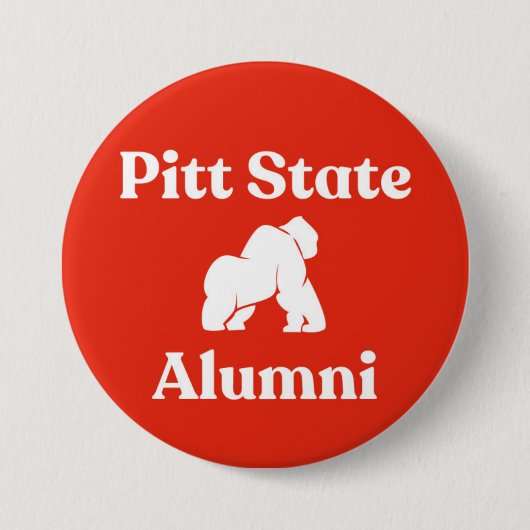 Gorilla Pitt Staat Alumni Button (Vorderseite)
