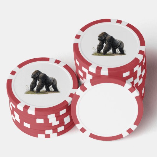 Gorilla Pokerchips (Stapel)