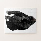 Gorilla Pop Art Black & White Puzzle (Horizontal)