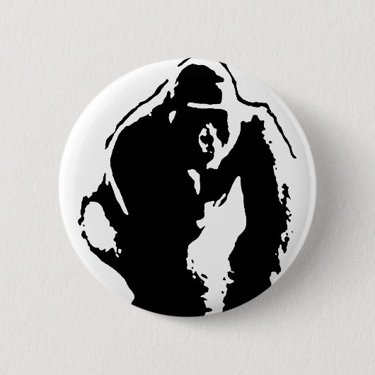 Gorilla Pop Art Button (Vorderseite)