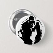 Gorilla Pop Art Button (Vorne & Hinten)