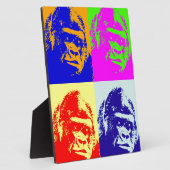Gorilla Pop Art Fotoplatte (Seite)