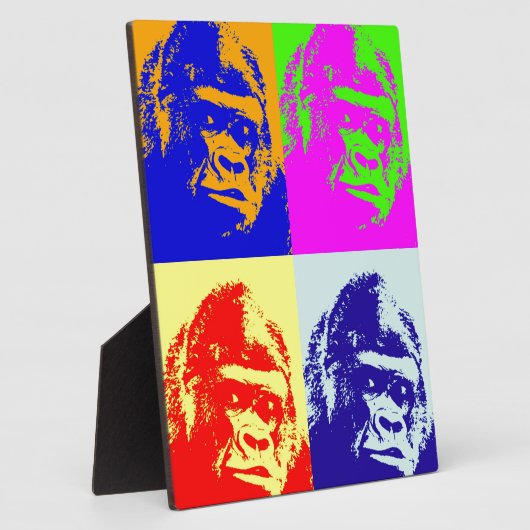 Gorilla Pop Art Fotoplatte (Seite)
