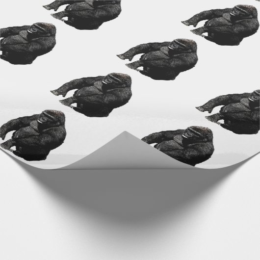 Gorilla Pop Art Geschenkpapier (Ecke)