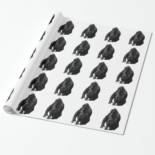 Gorilla Pop Art Geschenkpapier (Ungerollt)