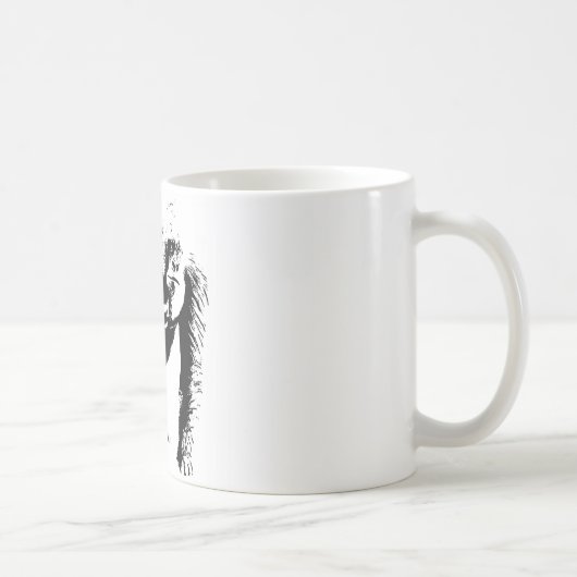 Gorilla Pop Art Kaffeetasse (Rechts)