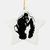 Gorilla Pop Art Keramik Ornament (Vorne)