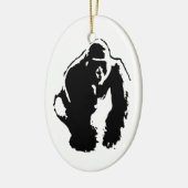 Gorilla Pop Art Keramikornament (Links)