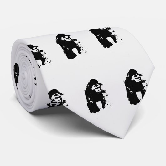 Gorilla Pop Art Krawatte (Gerollt)