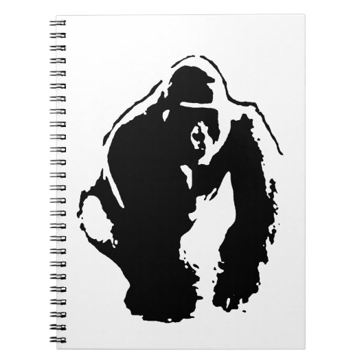 Gorilla Pop Art Notizblock (Vorderseite)