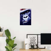 Gorilla Pop Art Poster Print (Heimbüro)