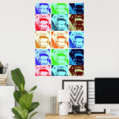 Gorilla Pop Art Poster Print (Heimbüro)