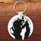 Gorilla Pop Art Schlüsselanhänger (Vorderseite)