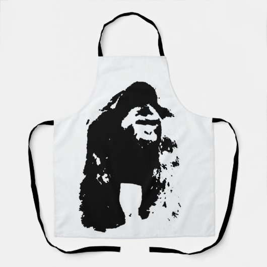 Gorilla Pop Art Schürze (Vorderseite)