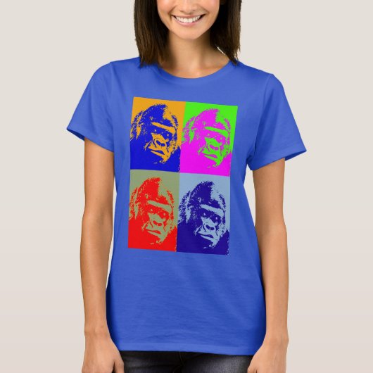 Gorilla Pop Art T-Shirt (Vorderseite)