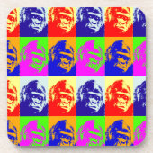 Gorilla Pop Art Untersetzer (Vorderseite)