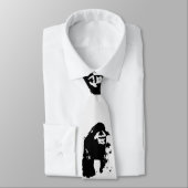 Gorilla Pop Benutzerdefinierte Krawatte (Gebunden)