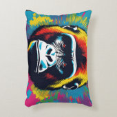 Gorilla Pop Cartoon Zeichnend Dekokissen (Vorderseite(Vertikal))