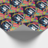 Gorilla Pop Cartoon Zeichnend Geschenkpapier (Ecke)